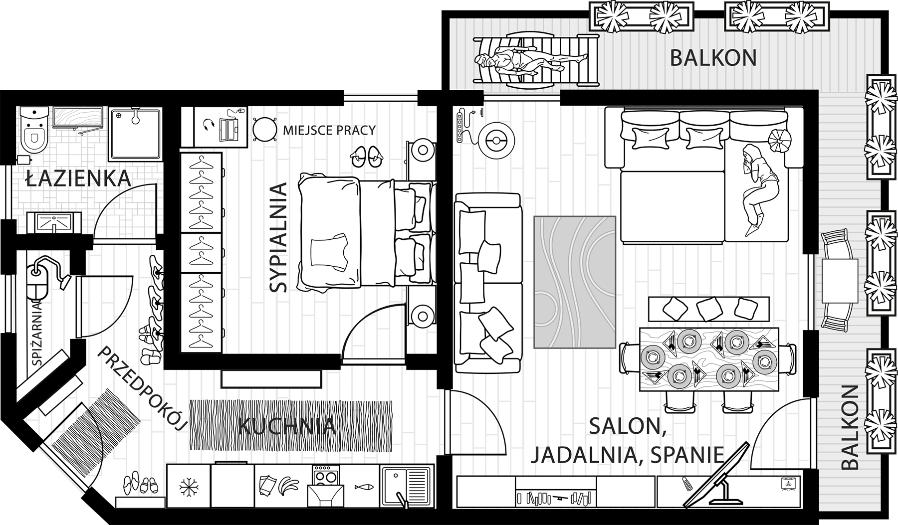Plan mieszkania Hauzenberg