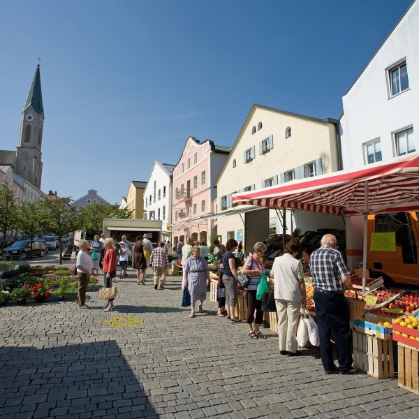Markt in Waldkirchen im Bayerischen Wald