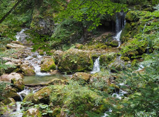 Wildromantische Steinklamm