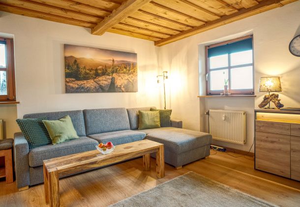 Wohnzimmer der Ferienwohnung in Hauzenberg