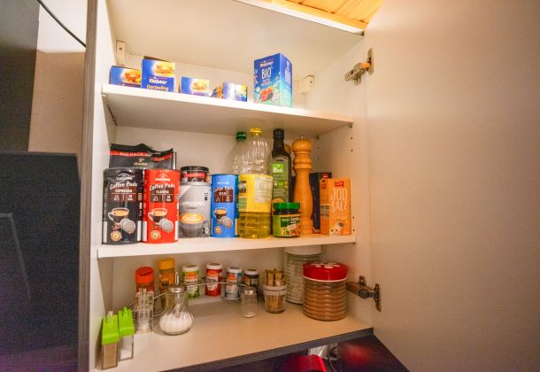 Vorräte für die Ankuft im Feriendorf