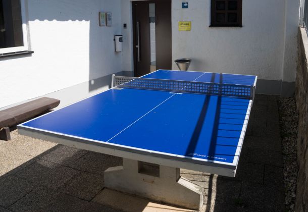Tischtennis unterhalb der Ferienwohnung