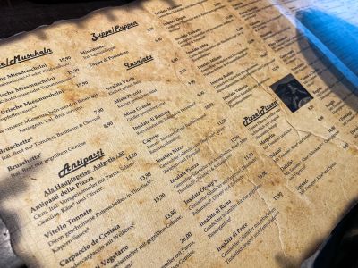 Piazza Pizzeria Speisekarte