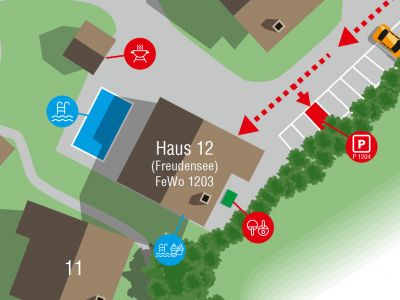 Ferienwohnung Hauzenberg - Lageplan