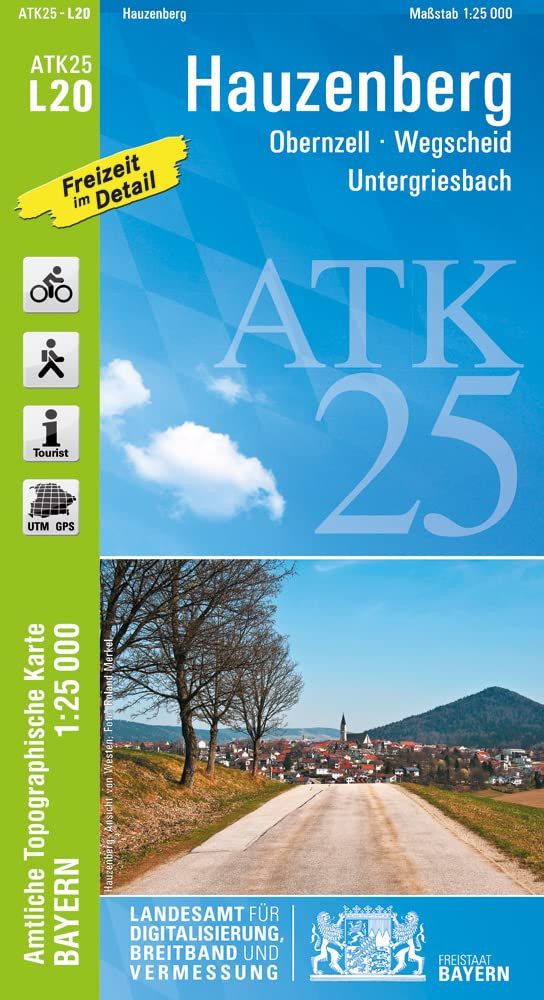 Topografische Karte von Hauzenberg