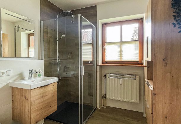 Hauzenberg Badezimmer der Ferienwohnung