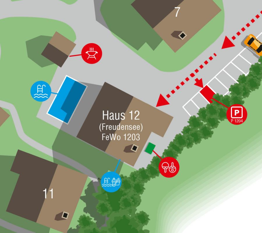 Poloha rekreačního bytu Freudensee