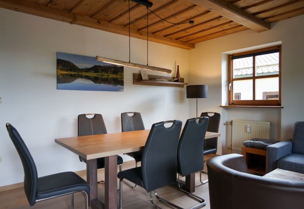 Eetruimte van het vakantieappartement