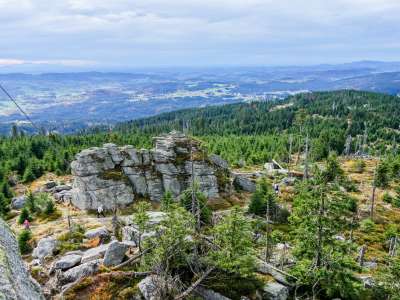 Der Ausblick vom Hochstein im Herbst