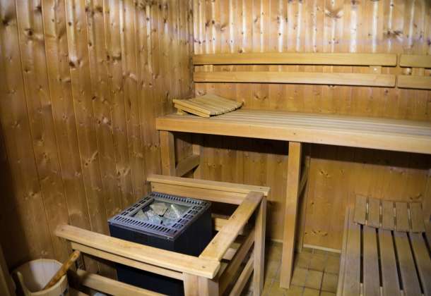 Sauna im Haus unter der Ferienwohnung im Bayerischen Wald